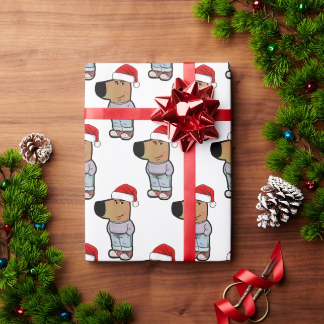 Papel De Presente Eu Sou um Cara Relax Meme Natal, Cara Relax Divert (Presente de Natal)