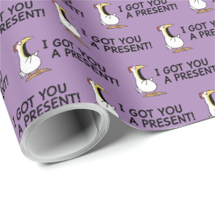 Papel De Presente EU TE DEI UM PRESENTE! frango gritando