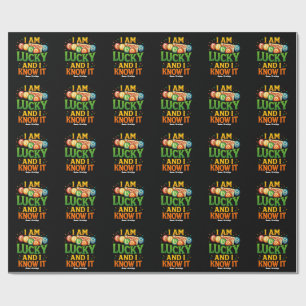 Papel De Presente Eu Tenho Sorte E Sei Que É Engraçado Bingo Dar Ide