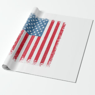Papel De Presente EUA Bandeira Patriótica Americana Para Homens Meni