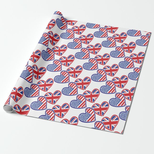 Papel De Presente EUA — UK-Love (Desenrolado)