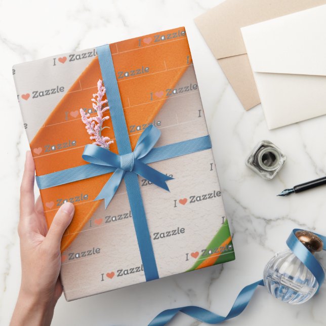 Papel De Presente #EuAmoPapelDePresenteZazzle (Presentear)