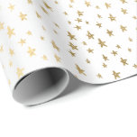 Papel De Presente Evento Confetti Delicado de Estrelas Douradas Bran<br><div class="desc">filme clássico florenceK</div>