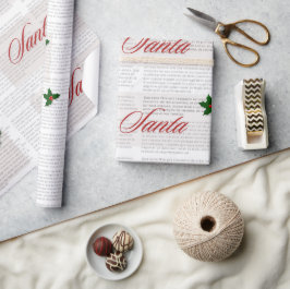 Papel De Presente Evento de natalidade de papais noeis de estilo Vin