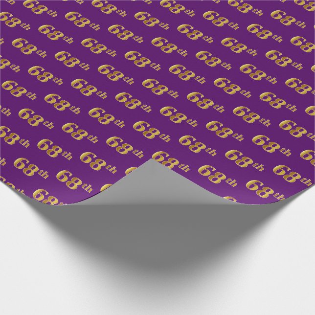 Papel De Presente Evento Dourado 68 (68-8), Roxo (Ponta)
