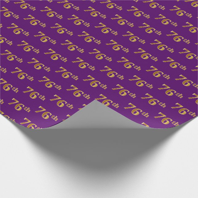 Papel De Presente Evento Dourado 76 (76-6), Roxo (Ponta)