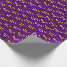 Papel De Presente Evento Roxo, Faux Dourado 96º (90º-Sexto)