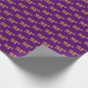 Papel De Presente Evento Roxo, Faux Dourado 98º (99º-8º)