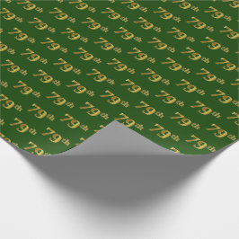 Papel De Presente Evento Verde, Faux Dourado 79 (79-9)