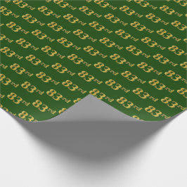 Papel De Presente Evento Verde, Faux Dourado 83º (oitenta e três)