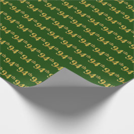 Papel De Presente Evento Verde, Faux Dourado 94 (94-4)