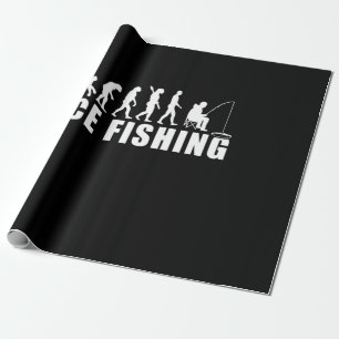 Papel De Presente Evolução Da Pesca Do Gelo Da Pesca