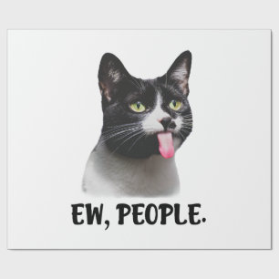 Papel De Presente Ew Pessoas meme de gato fofo