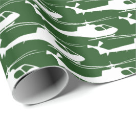 Papel De Presente Exército Militar do Helicóptero Verde