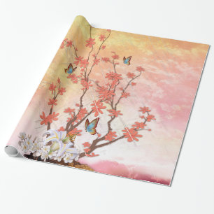 Papel De Presente Exibição de Ikebana