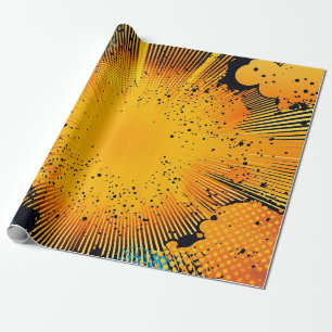 Papel De Presente Explosão de Pop de estilo cômico (8)