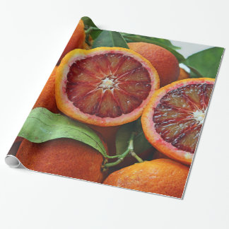 Papel De Presente Exposição de laranjas pigmentadas suculentas