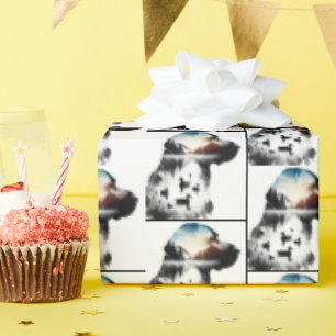 Papel De Presente Exposição Dupla do Retriever Labrador