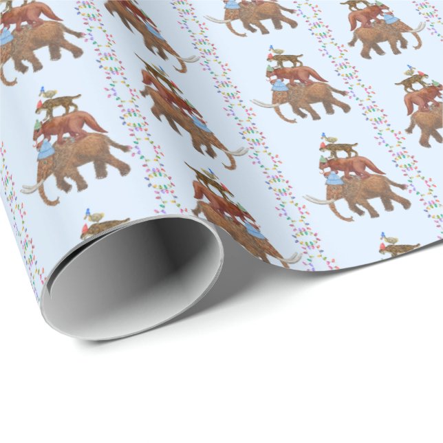 Papel De Presente Extinct Animal Wrapping Paper (Ponta do rolo)