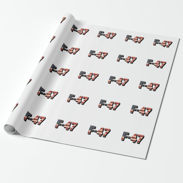 Papel De Presente F47 Jato F-47 Jet Fighter Air (Desenrolado)
