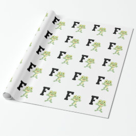 Papel De Presente F é para Frogman