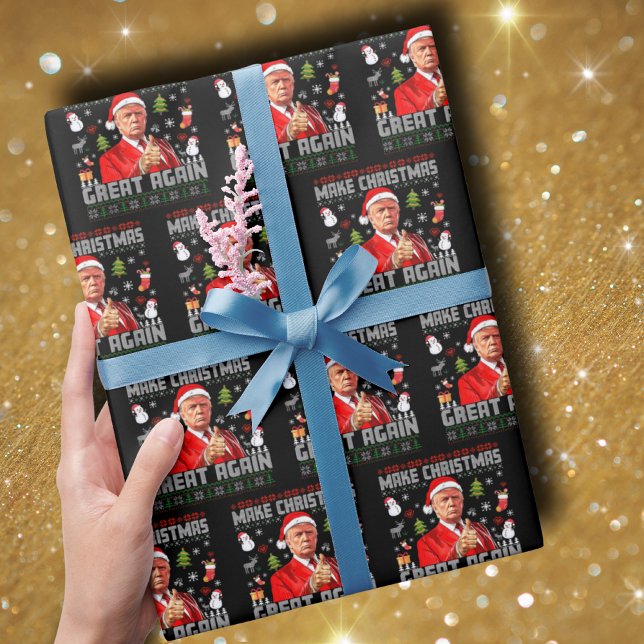 Papel De Presente FAÇA EXCELENTE DE NATAL NOVAMENTE | Armário (Criador carregado)