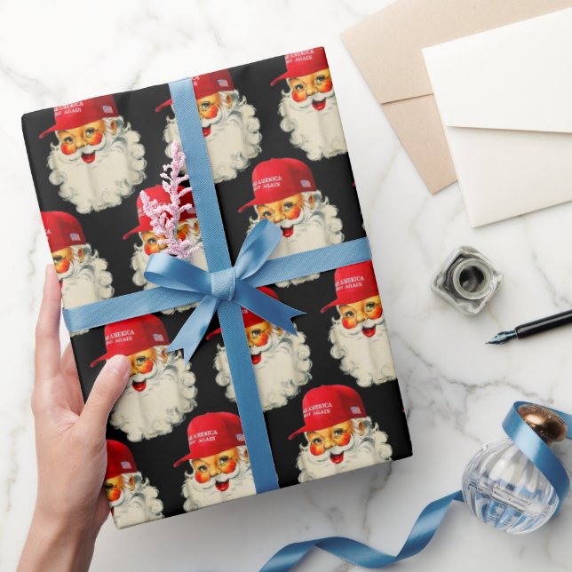 Papel De Presente Faça o Excelente de Natal de novo. (Presentear)