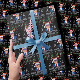 Papel De Presente Faça o Excelente de Natal de novo, eu sujo