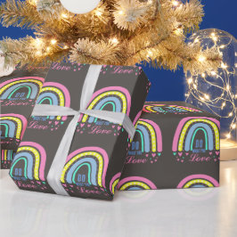 PAPEL DE PRESENTE "FAÇA O QUE VOCÊ ADORA" COTAÇÃO BROWN RETRO BOHO R