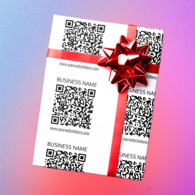 Papel De Presente Faça um Código QR Empresarial Instantaneamente & T (Criador carregado)