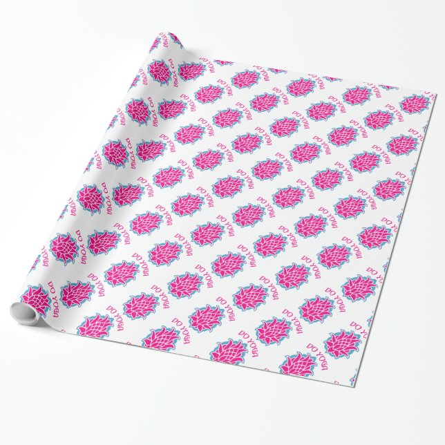 Papel De Presente Faça yoga (Desenrolado)