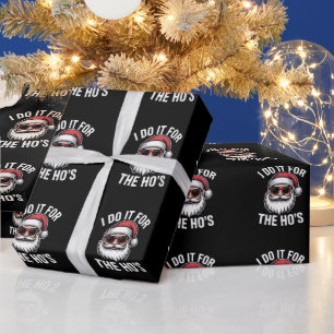 Papel De Presente Faço-O Para Os Papais noeis De Natal Engraçados.