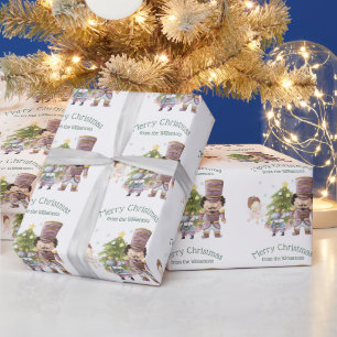 Papel De Presente Fada do Açúcar das Nozes de Natal e Rei Rato