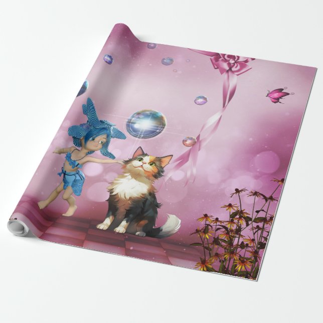 Papel De Presente Fada doce (Desenrolado)