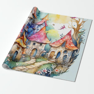 Papel De Presente Fairytale no papel de enrolação da feira