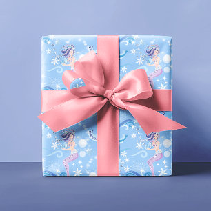 Papel De Presente Faísca bonito do brilho da sereia