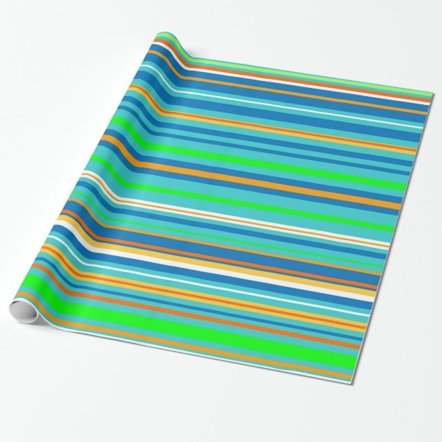 Papel De Presente Faixa Brilhante (Desenrolado)