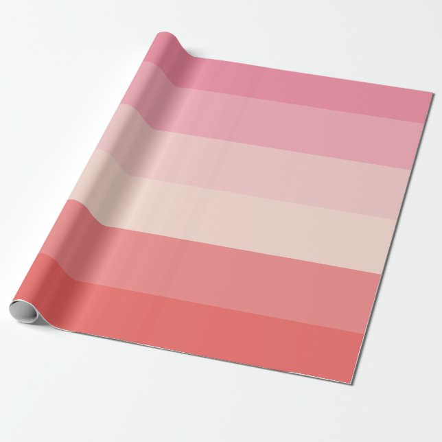 Papel De Presente Faixa Rosa Personalizada (Desenrolado)