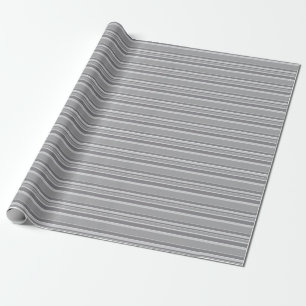 Papel De Presente faixas de cinza