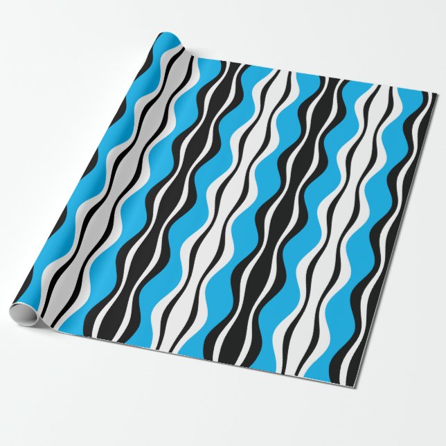 Papel De Presente Faixas de Icagem (Desenrolado)