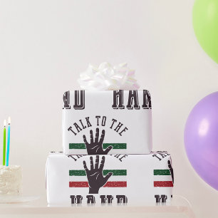 Papel De Presente Fale Com A Mão