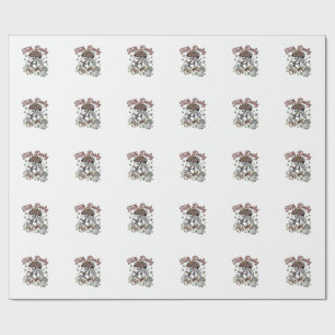 Papel De Presente Fale Derby Comigo Cavalo Mint Julep Vintage Camisa