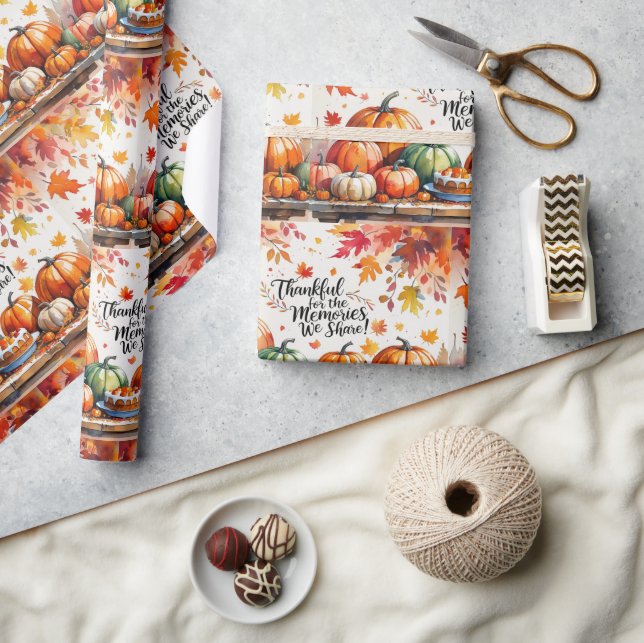 Papel De Presente Fall amizade (Artesanato)