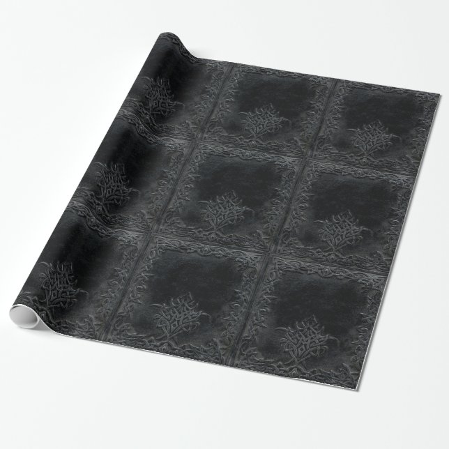 Papel De Presente Falln Dark Tribal (Desenrolado)