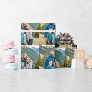 Papel De Presente Família de Fotografias Personalizada 1