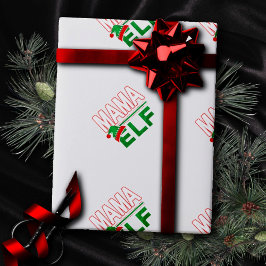 Papel De Presente Família Elf | Feriado de Natal Mama Elf #TeamElf