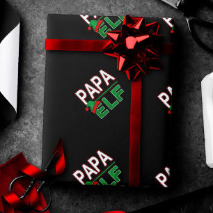 Papel De Presente Família Elf Feriado de Natal Papa Elf #TeamElf
