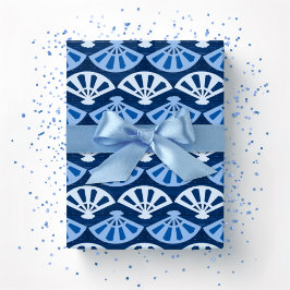 Papel De Presente Fanfarra em Azul Índigo