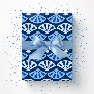 Papel De Presente Fanfarra em Azul Índigo