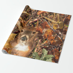 Papel De Presente Fanfarrão em cervos da cauda branca de Camo